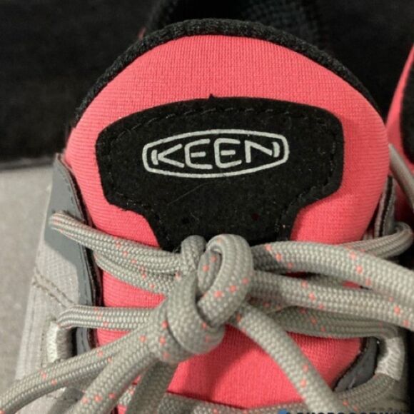 Keens Tempo Flex Waterproof Pink and Gray Shoes Size 9 - Picture 3 of 9